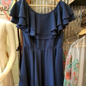 NWT Classy flowing empire waist ruffle dress